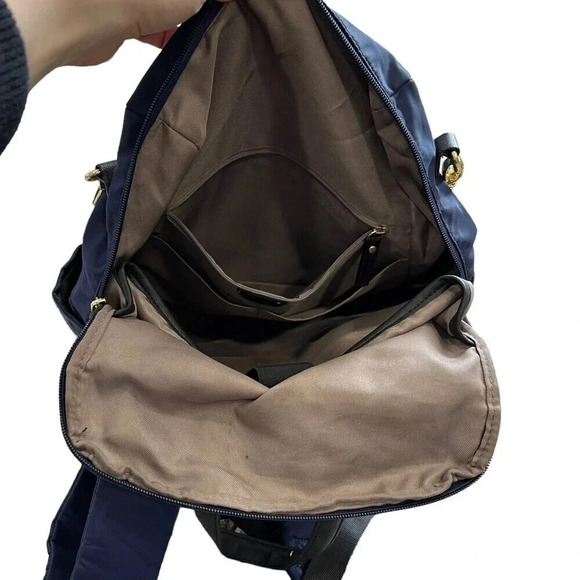 Tutilo New York Navy Vegan Contrast Nylon Backpack main image 5